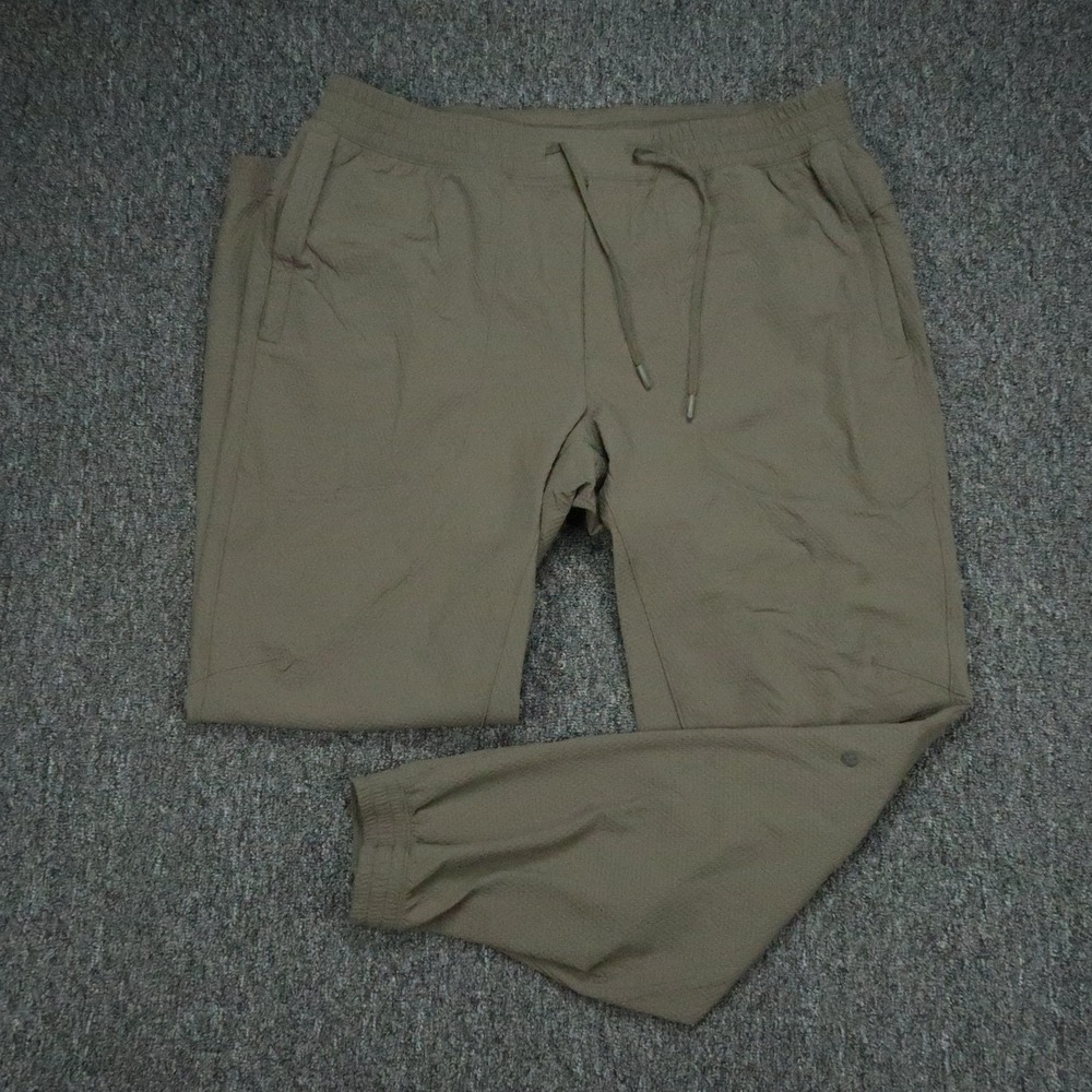 Lululemon Pants Mens XL Green License To Train Textured Jogger Athletic Stretch
